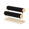 thumbnail image 2 of serony 2 Tier Bracelet Display Storage Organizer Freestanding for Jewelry Shop Black Flocking, 2 of 9