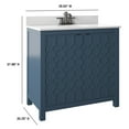 thumbnail image 5 of Twin Star Home 36” Single Bathroom Vanity with Top, Franklin Blue, 5 of 8