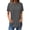Black women's short sleeve t-shirt a1, variant on Women's Short Sleeve T-Shirts Round Neck Casual Basic Tees Curved Hem Solid Color Tops Everyday Comfort Summer Fashion Clothes, Orange M