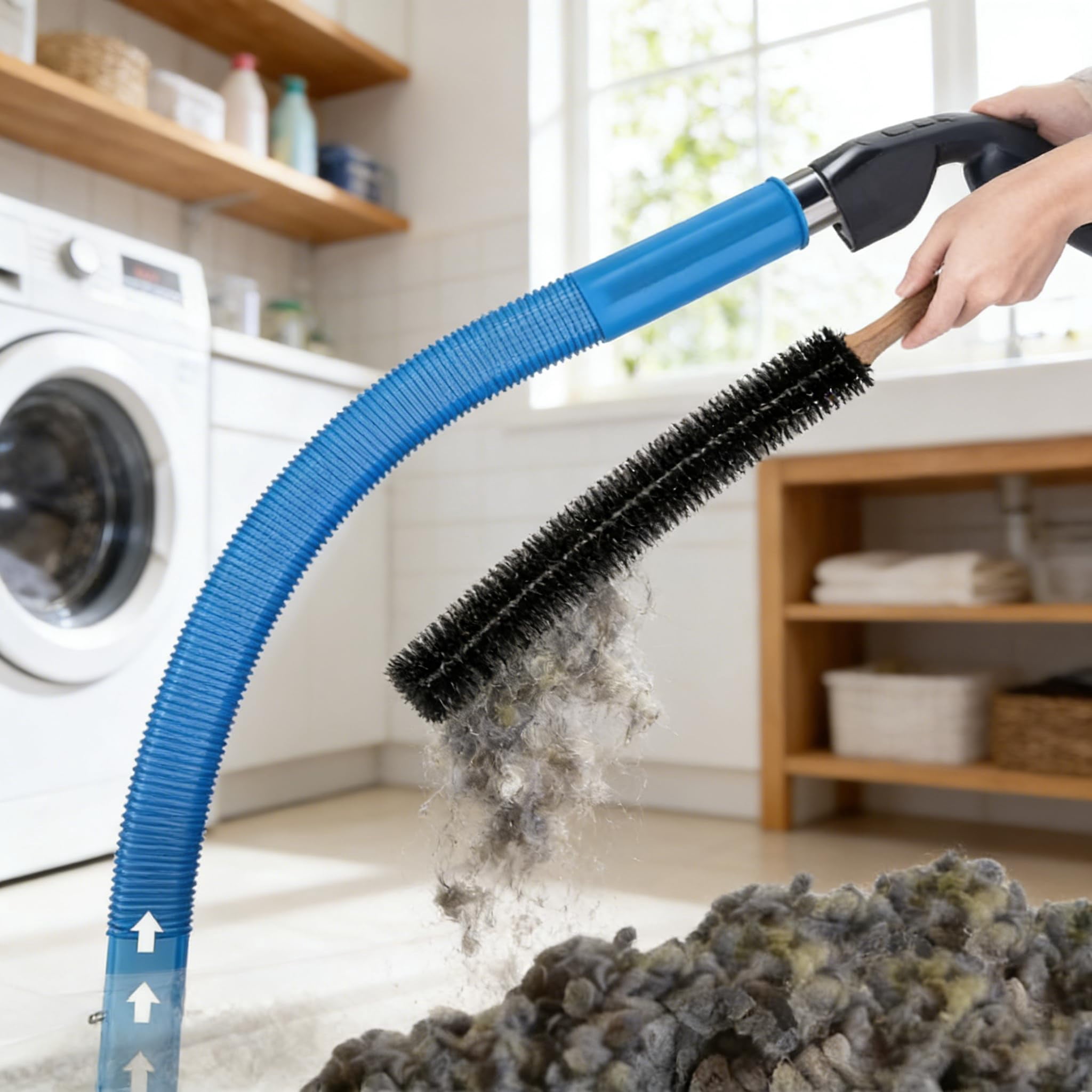 Dryer Vent Cleaner Kit,Dryer Vent Cleaning Vacuum Attachment,Fits All Vacuums,Dryer Vent Cleaning Vacuum Attachment,Universal Lint Dryer Attachment