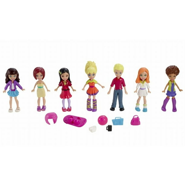 Polly Pocket Polly Friendship Set Collection With 7 Dolls
