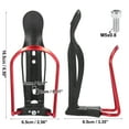 thumbnail image 2 of 2pcs Adjustable Bicycle Water Drink Bottle Holder Cages Carrier Rack Aluminum Alloy Red, 2 of 6