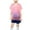 Pink B, variant on ZQUUVOU Kids Soccer 2 Piece Set Short Sleeve Jersey and Training Shorts Gradient Color Breathable Uniform Sky Blue