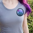 thumbnail image 2 of Abstract Geometric Mountainscape Pinback Button Pin, 2 of 4