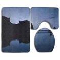 thumbnail image 1 of ABPHQTO Guitar Lake Juego de alfombras de baño de 3 piezas Alfombra de baño Alfombra de contorno y tapa de inodoro ABPHQTO Cont-CHAPPLE-30875, 1 of 2