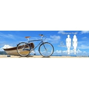 Tracer Osaka Hybrid City Bike for Women, Steel Frame, Shimano 3 Speed, 28 Wheels, Brown Seat Brown Grips Comfort Bike, Commuter - 21 Frame - Blue
