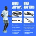 thumbnail image 3 of Sportbit Beaded Jump Rope - Tangle-free Adjustable Jump Ropes for Fitness - Lightweight Skipping Rope for Women, Men - Speed Jump Rope for Workout, Athletics, Crossfit, Women Exercise, 3 of 6