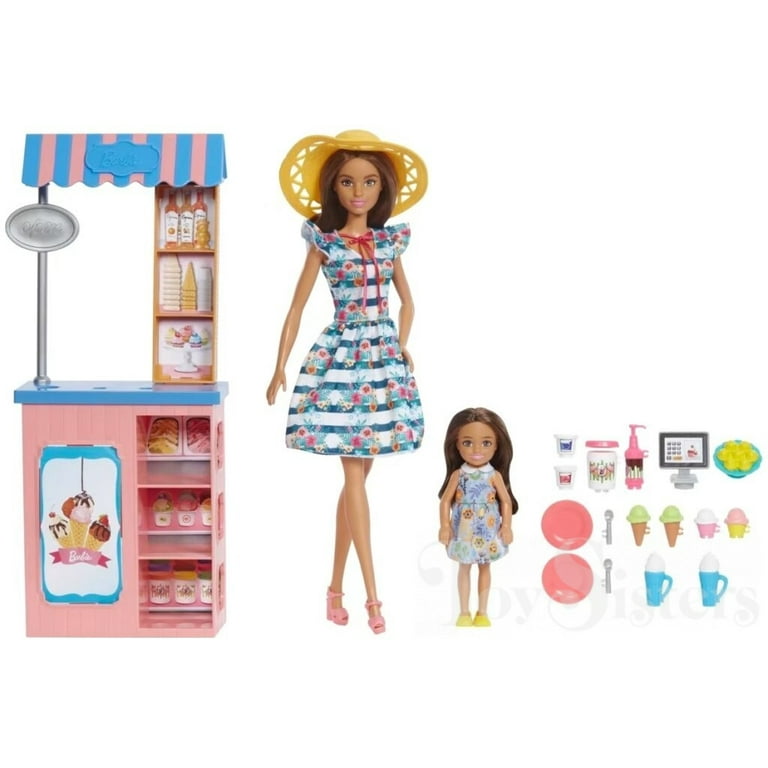 Barbie & Chelsea Ice Cream Shop Playset 