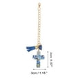 thumbnail image 2 of Unique Bargains 1 Pc Heart Cross Water Cup Pendant Blue Metal Resin, 2 of 5