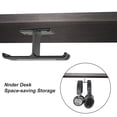 thumbnail image 4 of Cateissary Soporte estable de almacenamiento para escritorio, colgador de auriculares, diseño de doble gancho portátil, soporte multifunción de aleación Cables de audio/vídeo negro, 4 of 6