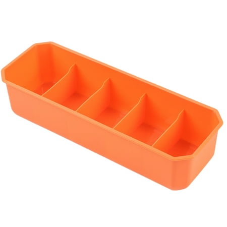 

Soild Color Underwear Organizer Made of PP Materials for Storing Socks Underwear Ties Twilight Orange
