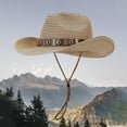 thumbnail image 2 of Chapeau de Soleil Décontracté Style Cowboy d'Été Style Panama, 2 of 5