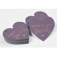 thumbnail image 4 of Inkdotpot 100 Pack Real Rose Gold Foil Paper Tag Love Is Sweet Wedding Favor Hang Tag, 4 of 8