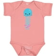 thumbnail image 3 of Inktastic Blue Jellyfish, Cute Jellyfish With Pink Ribbons Girls Baby Bodysuit, 3 of 5
