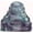 Rainbow Fluorite Buddha, variant on Gold Stone Crystal Laughing Buddha Statue Meditation Decor Spiritual Art Piece Healing Stone Figurine Zen Altar Sculpture Feng Shui Gift Yoga Space Ornament Peaceful Home Temple Collectible