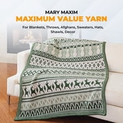 Mary Maxim Maximum Value Acrylic Yellow Yarn for Crocheting, Knitting 474 Yds, Yellow