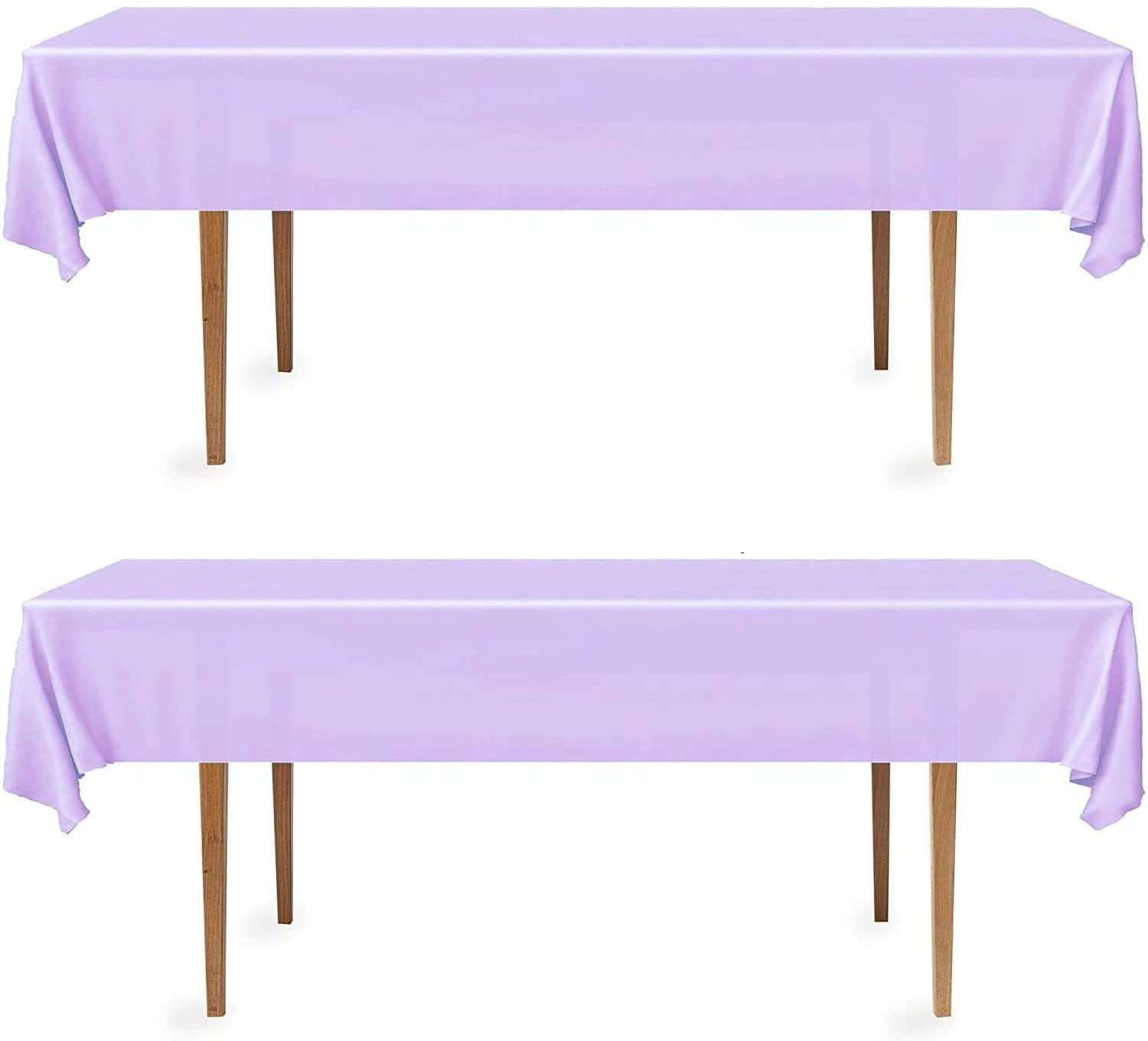 DecorRack Tischdecken Aus Kunststoff – 137 X 274 Cm, BPA-frei, Wiederverwendbar (12 Stück, Hellrosa)
