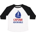 thumbnail image 3 of Inktastic Captain Adorable, Sail Boat, Sailing - Red Blue Boys Toddler T-Shirt, 3 of 5