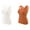 Orange, variant on Dealovy 2 Pack Thermal Underwear Tank Tops for Women Fleece Sleeveless Undershirt Warm Base Layer Tees