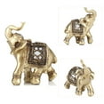 thumbnail image 3 of Adorno de elefante, color dorado, elegante estatua de elefante, figura de elefante, decoración elegante y moderna, 3 of 12