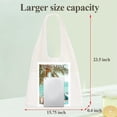 thumbnail image 6 of SUOSDEY Beach Tote Bag for Women, Crochet Boho Tote Bag Aesthetic Mesh Shoulder Bag for Summer Vacation, 6 of 8