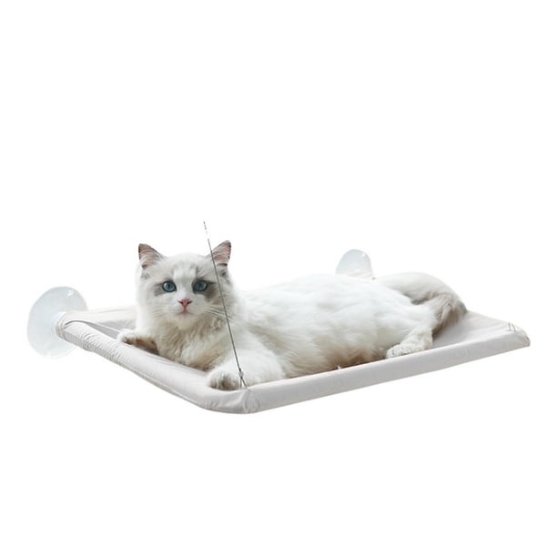 Percha for ventana de gato, ventosas fuertes, asiento de ventana for hamaca de gato de seguridad fácil de limpiar