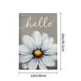 thumbnail image 4 of Amhnf Hello Daisy Flower Garden Flag For Home Outdoor Garden Yard Decor 12x18 inch, 4 of 5