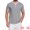 Light Gray, variant on DARING DIVA Men's Henley V-Neck Colorblock Button Down Short Sleeve T-Shirt M Light Gray