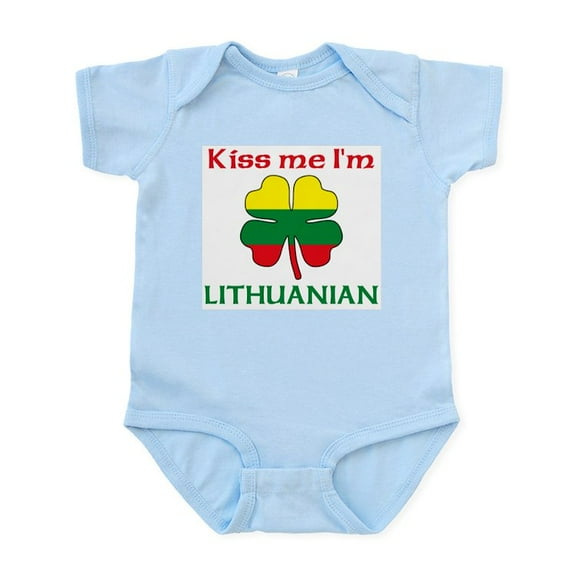 CafePress - Kiss Me I'm Lithuanian Infant Bodysuit - Baby Light Bodysuit, Size Newborn - 24 Months
