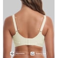 thumbnail image 3 of QYLUX Womens Seamless Bra No Underwire Comfortable Wireless Bralettes Push Up V Neck Bras Full Coverage Everyday Basic Bra, 3 of 11