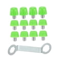 thumbnail image 2 of 12 piezas de clavos de repuesto para botas de fútbol, ​​clavos roscados antideslizantes Verde, 2 of 9