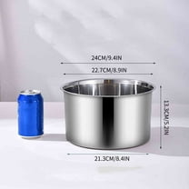 LiUMX Stainless Steel Mixing Bowls Set | Food Grade Metal Bowls for Kitchen Cooking & Baking | Heavy Duty Mixing & Prep Bowls for Salad, Marinating, Whisking | Commercial & Household Use