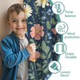 thumbnail image 3 of Blackout Kids Curtains,Pioneer Flower Childrens Insulated Curtains Set Of 2,Bedroom Essentials,Toddler Room Decor 42x54in(106x137cm), 3 of 4