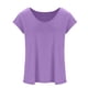 thumbnail image 5 of Fiudx Ofertas Flash Del Día Solo En Línea Blusas de Manga Casquillo de Color Sólido para Mujer Camisetas Sin Mangas Básicas de Ajuste Holgado Informal, 5 of 7
