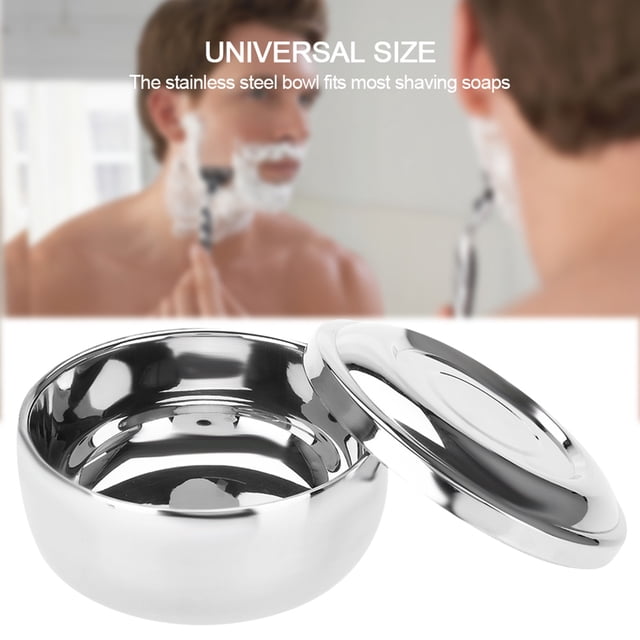 Tazón de afeitar de acero inoxidable Taza universal de jabón para barba para hombres ANGGREK Otros