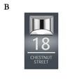 thumbnail image 6 of Customized House Numbers, Custom Solar House Sign, Personalised House Number with Solar Light, Custom Door Plaque Address Plaques Light Address Sign for Houses Yard Outside, 6 of 9