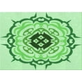 thumbnail image 1 of Ahgly Company Machine Washable Indoor Rectangle Transitional Light Green Area Rugs, 4' x 6', 1 of 7