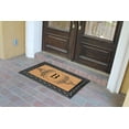 thumbnail image 2 of A1HC Rubber and Coir Doormat 30" x 48", Standard Double / Single Front Door Mat for Outdoor Entrance, Personalized Monogrammed Non-Slip Entrymat, 2 of 9