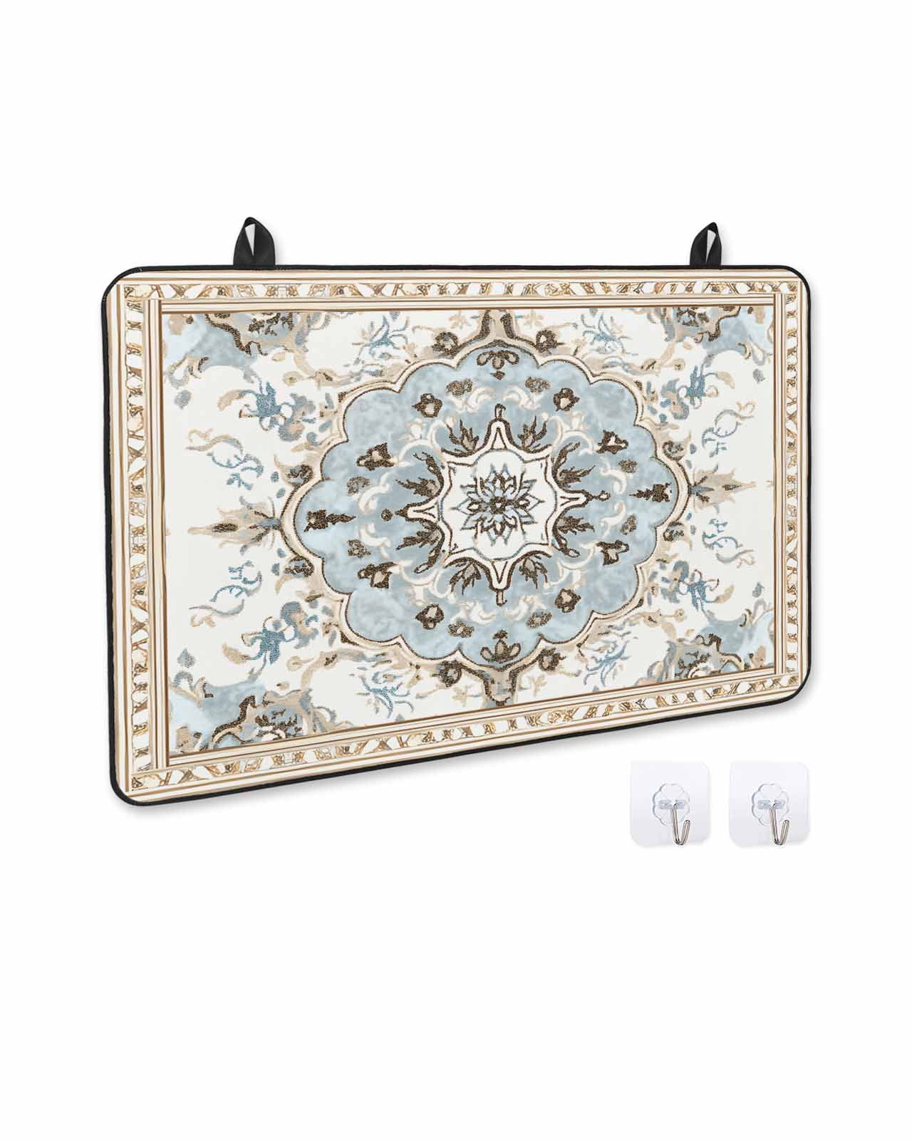 nqOlkjepod Large Induction Cooktop Protector Mat 36"x21", Boho Stove Top Covers for Electric Stove, Ethnic Aztec Southwest Neutral Aesthetic Motifs Stove Burner Cover Mats, Glass Top Stove Cover