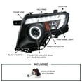 thumbnail image 4 of Spec-D Tuning Halo Black Projector Headlights LED Compatible with 2007-2010 Ford Edge Left + Right Pair Headlamps Assembly, 4 of 6