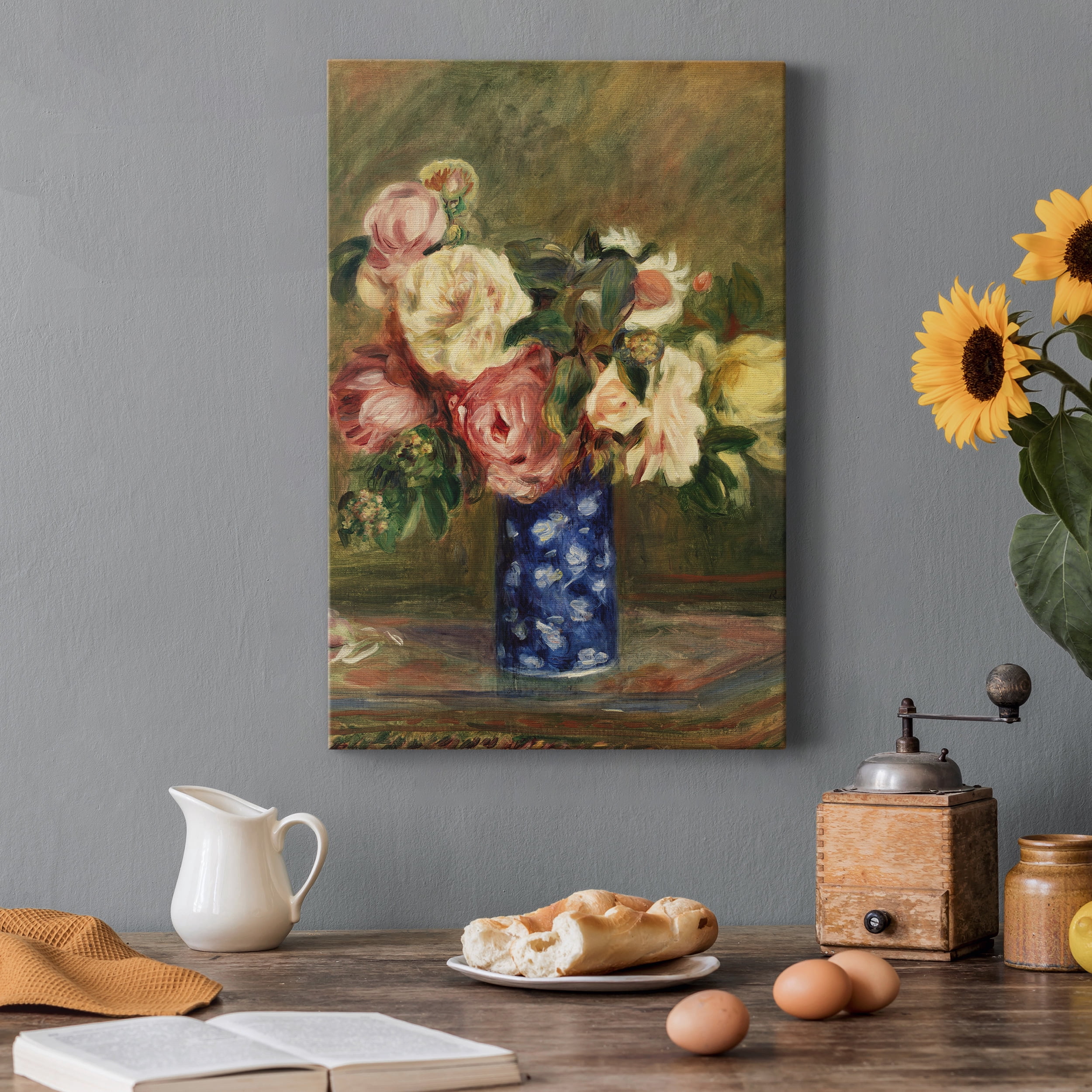 Bouquet of Roses (Le Bouquet de roses) Premium Gallery Wrapped Canvas - Ready to Hang - 40 x 60