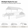 thumbnail image 6 of LAUSAINT HOME 20x40 ft Party Tent, Waterproof Heavy-Duty Event Shelter with Removable Sidewalls for Backyard Parties, Birthday & Camping, 6 of 19