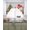 LightGray Red, variant on Grey Plaid Snowman Christmas Swag Curtains for Living Room/Bedroom Windows, Xmas Tree Snowflake Winter Kitchen Curtains and Valances Set 36 Inch Length, Light Filtering Swags Valance Curtain Panels