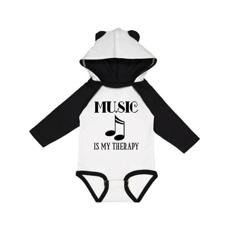

Inktastic Music is My Therapy Gift Gift Baby Boy or Baby Girl Long Sleeve Bodysuit