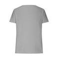 thumbnail image 5 of Mittory Summer Tops for Women Solid Color Crewneck Buttons Up Henley T Shirts Short Sleeve Tunics Trendy, 5 of 6