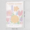 thumbnail image 2 of Gojian Danish Pastel Botanical Flower Market Aesthetic Floral Plants Tapestries Wall Hanging Tapestry Decorative Flag For Home Decor Living Room College Dorm Bedroom Banner, 2 of 6