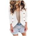 thumbnail image 5 of DHFJKG Blazers For Women Suit Jacket Long Sleeve Open Front Slim Fit Lapel Coat Work Office Formal Wear Trendy Outerwear, 5 of 7