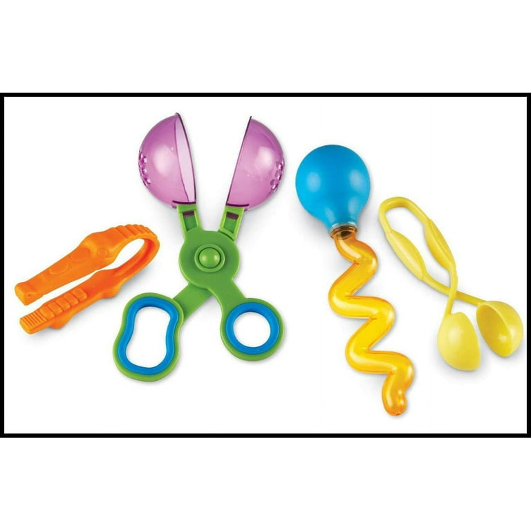 10Pcs Fine Motor Training Accessories for Kids Tweezers Flat Tip Tweezers  Coloured Clips Plastic Tweezers Children's Toys - AliExpress