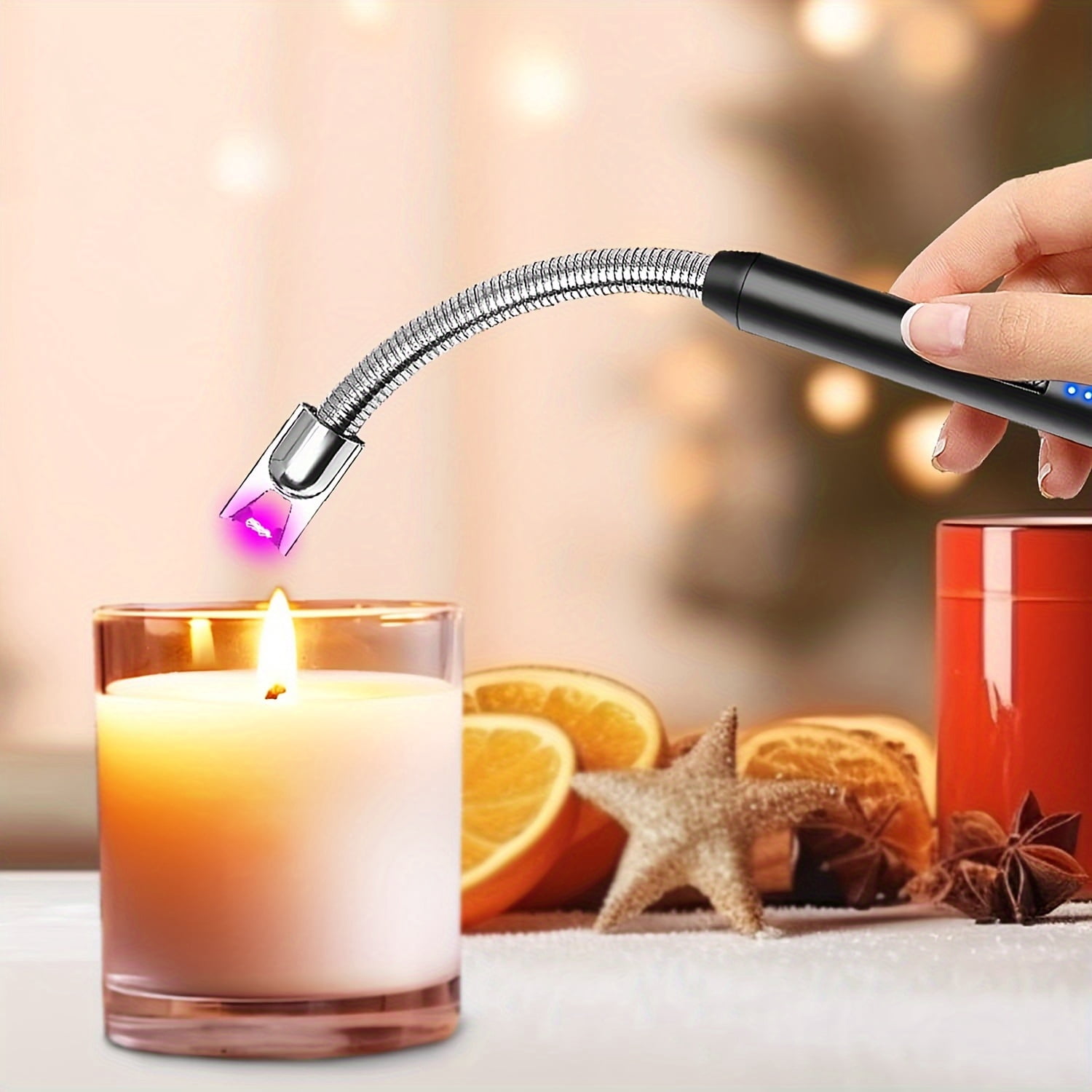 10Pcs Electric Lighter Pulse Lgniter, Kitchen Gas Stove Outdoor Windproof Flameless Ignition Stick, USB Charging Arc Ignition Stick, Suitable for Outdoor Kitchen Candle BBQ Camping