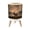 Color 4, variant on Small Trash Can with Lid Moose Standing Snowy Forest Sunset Wooden Paw Print Frame 1.8 Gallon Dog Proof Trash Can Round Garbage Can Waste Bin Wastebasket for Bathroom Bedroom Living Room